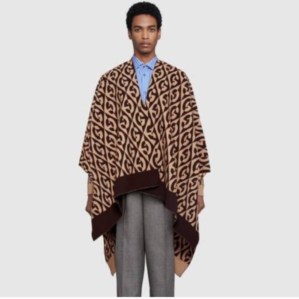 Gucci Unisex GG Rhombus Poncho